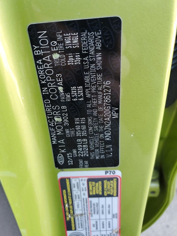 KNDJN2A20G7861276 2016 Kia Soul