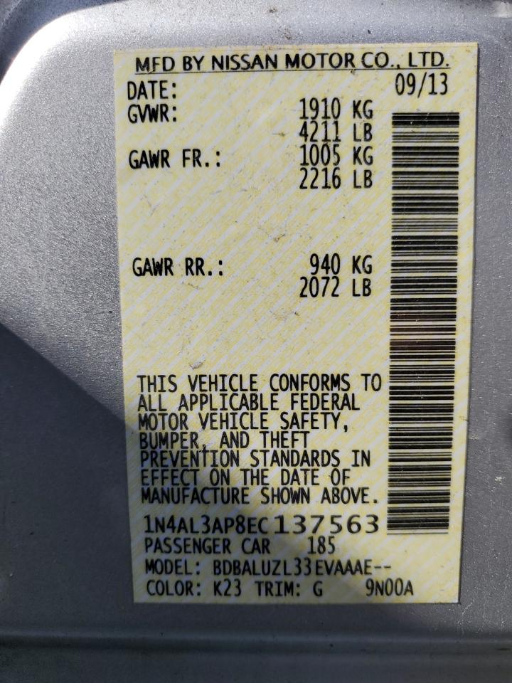 1N4AL3AP8EC137563 2014 Nissan Altima 2.5