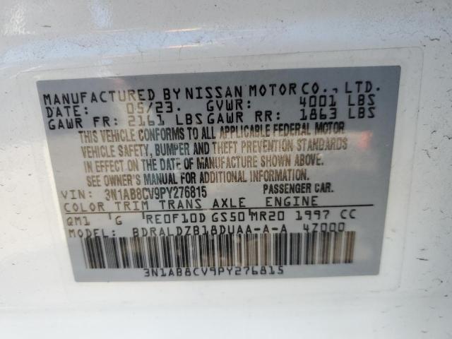 2023 Nissan Sentra Sv VIN: 3N1AB8CV9PY276815 Lot: 48560004