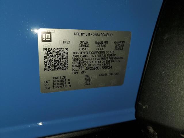 2024 CHEVROLET TRAX 2RS KL77LJE25RC158834