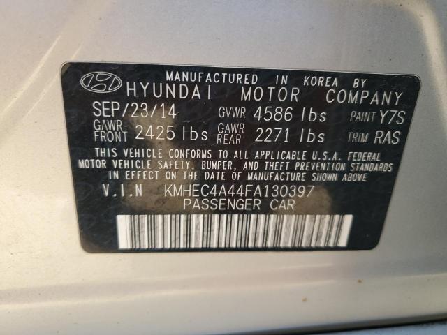 2015 Hyundai Sonata Hybrid VIN: KMHEC4A44FA130397 Lot: 47960174