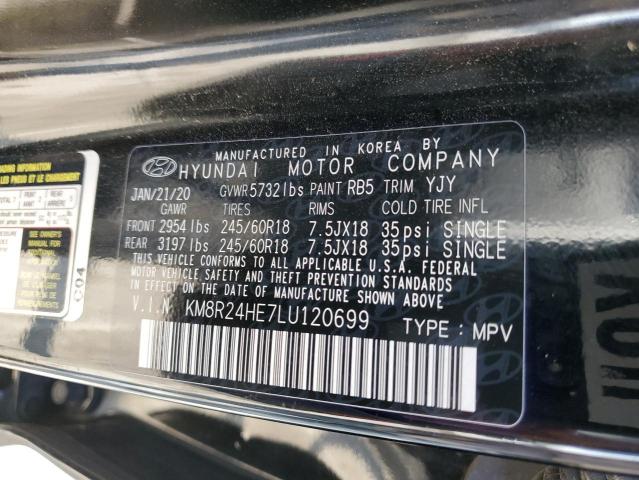 VIN KM8R24HE7LU120699 2020 HYUNDAI PALISADE no.12