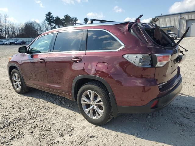 VIN 5TDJKRFH6FS206221 2015 Toyota Highlander, Xle no.2