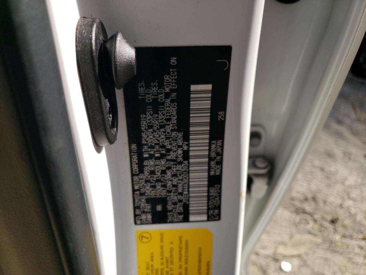 JTEEW44A382013934 2008 Toyota Highlander Hybrid Limited