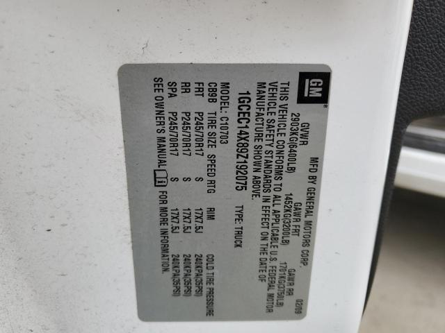 2009 Chevrolet Silverado C1500 VIN: 1GCEC14X89Z192075 Lot: 48730304