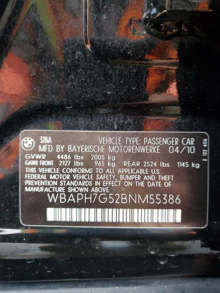 WBAPH7G52BNM55386 2011 BMW 328 I