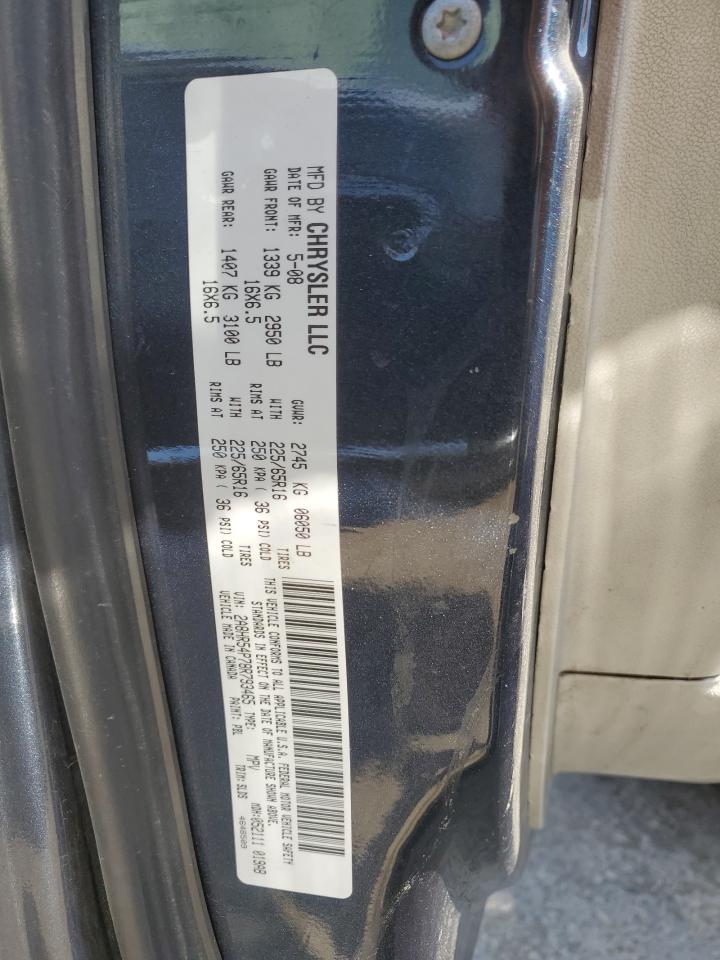 2A8HR54P78R793465 2008 Chrysler Town & Country Touring