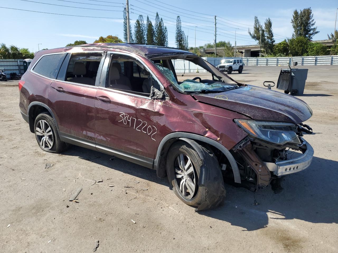 2017 Honda Pilot Exl vin: 5FNYF6H57HB070564