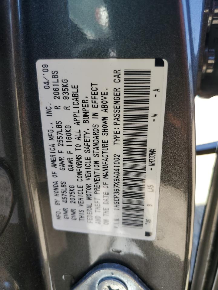 1HGCP367X9A041002 2009 Honda Accord Ex