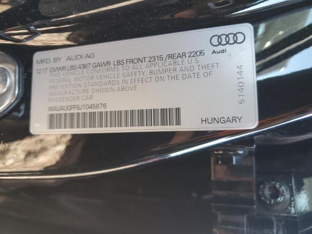 VIN WAUAUGFF8J1045676 2018 Audi A3, Premium no.12