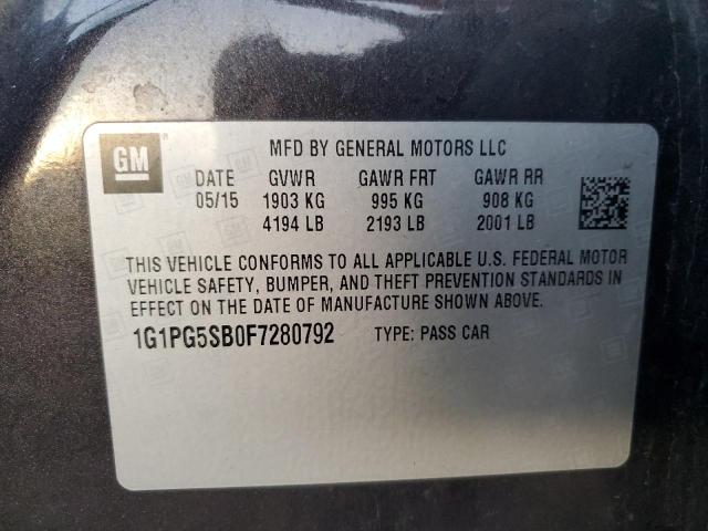 2015 CHEVROLET CRUZE LTZ - 1G1PG5SB0F7280792