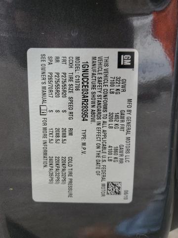 2010 Chevrolet Tahoe C1500 Ltz VIN: 1GNUCCE03AR283954 Lot: 46886184