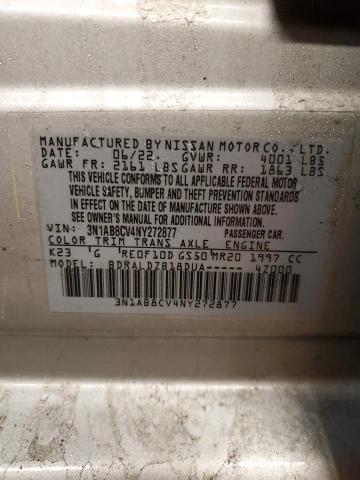 2022 Nissan Sentra Sv VIN: 3N1AB8CV4NY272877 Lot: 47607674