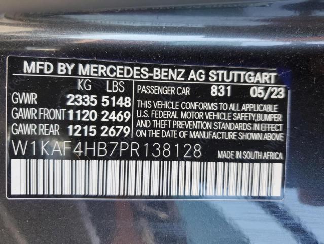 VIN W1KAF4HB7PR138128 2023 Mercedes-Benz C-Class, 3... no.12