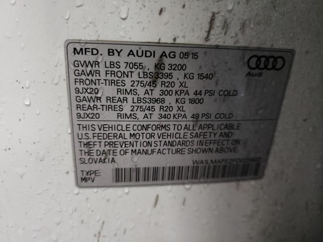 2015 AUDI Q7 TDI PRE - WA1LMAFE2FD025603
