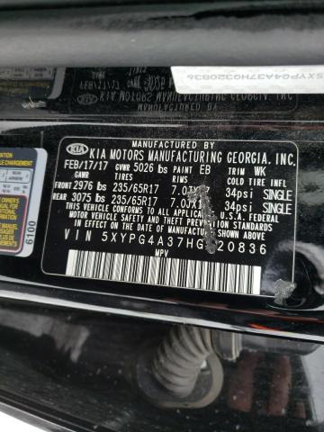 2017 KIA SORENTO LX - 5XYPG4A37HG320836