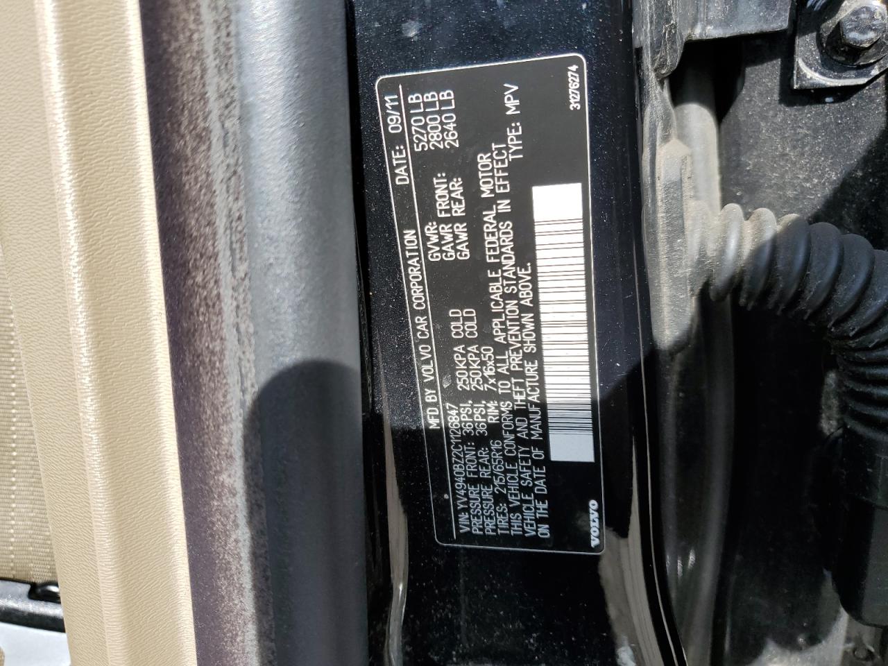 yv4940bz2c1126847 YV4940BZ2C1126847 2012 Volvo Xc70 3.2