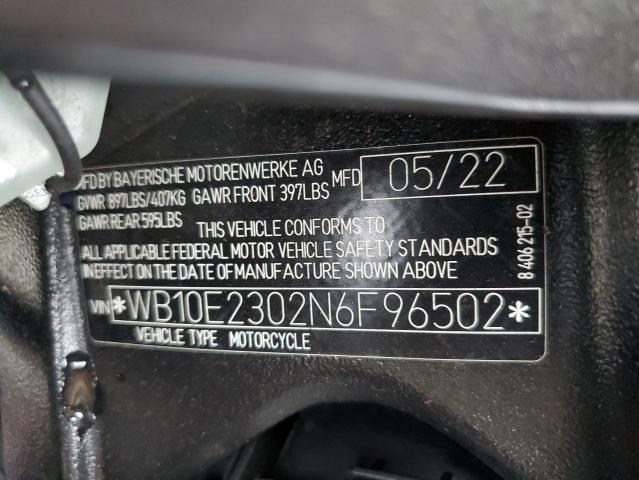 2022 BMW S 1000 RR - WB10E2302N6F96502