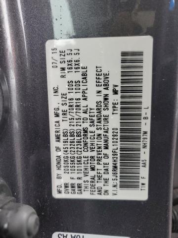 2015 HONDA CR-V LX - 5J6RM4H39FL102920
