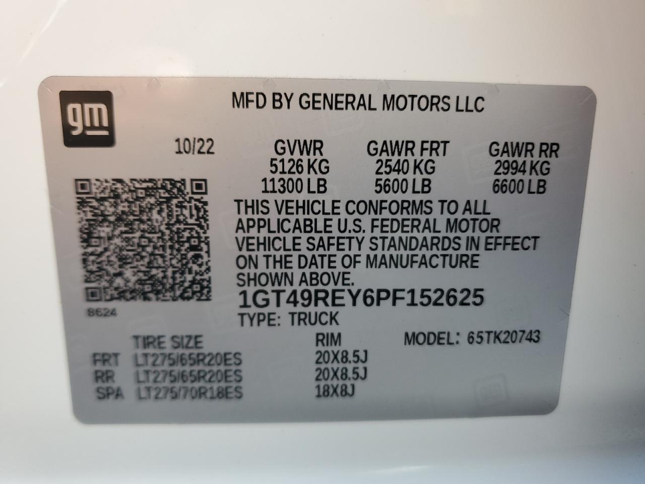 1GT49REY6PF152625 2023 GMC Sierra K2500 Denali