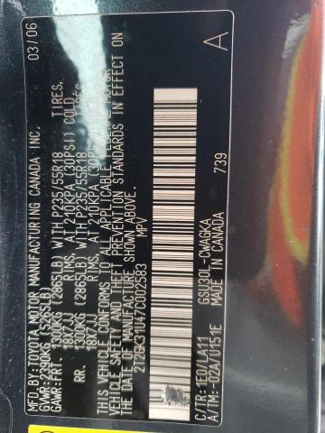 2007 Lexus Rx 350 VIN: 2T2GK31U47C002583 Lot: 44734714