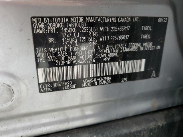 2022 TOYOTA RAV4 XLE - 2T3P1RFV9NW302246