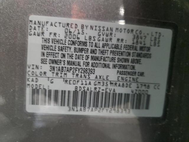 2015 NISSAN SENTRA S - 3N1AB7AP2FY298393