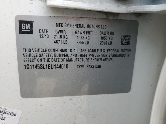 2014 Chevrolet Impala Ltz VIN: 1G1145SL1EU144016 Lot: 46428014