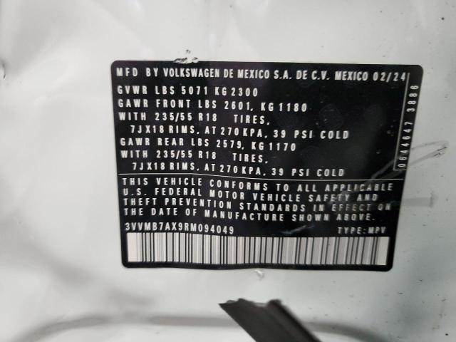 2024 Volkswagen Tiguan Se VIN: 3VVMB7AX9RM094049 Lot: 48667154