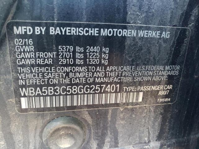 Lot #2468744868 2016 BMW 535 XI salvage car
