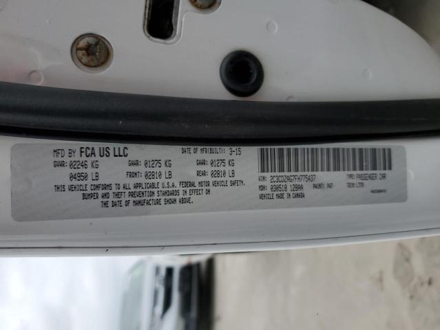 2015 Dodge Challenger Sxt VIN: 2C3CDZAG7FH775437 Lot: 47013424