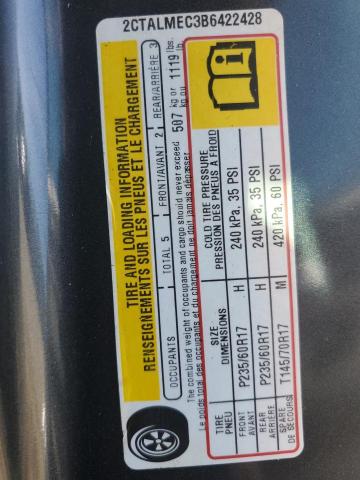 2011 GMC Terrain Sle VIN: 2CTALMEC3B6422428 Lot: 57838484