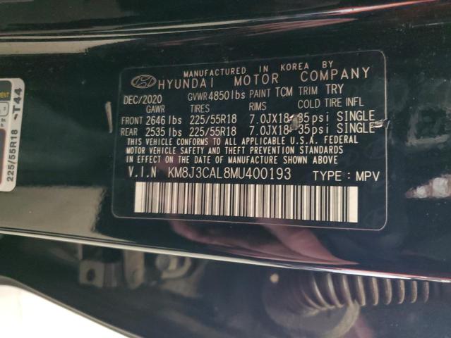 2021 HYUNDAI TUCSON LIM - KM8J3CAL8MU400193