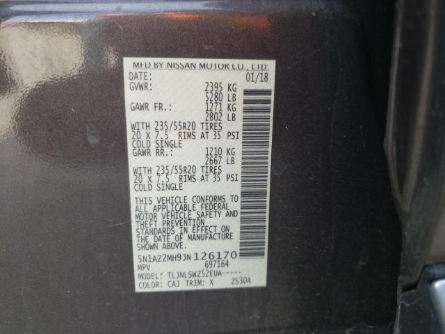 2018 NISSAN MURANO S - 5N1AZ2MH9JN126170