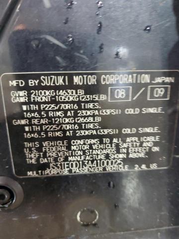 2010 Suzuki Grand Vitara VIN: JS3TE0D13A4100025 Lot: 45707234