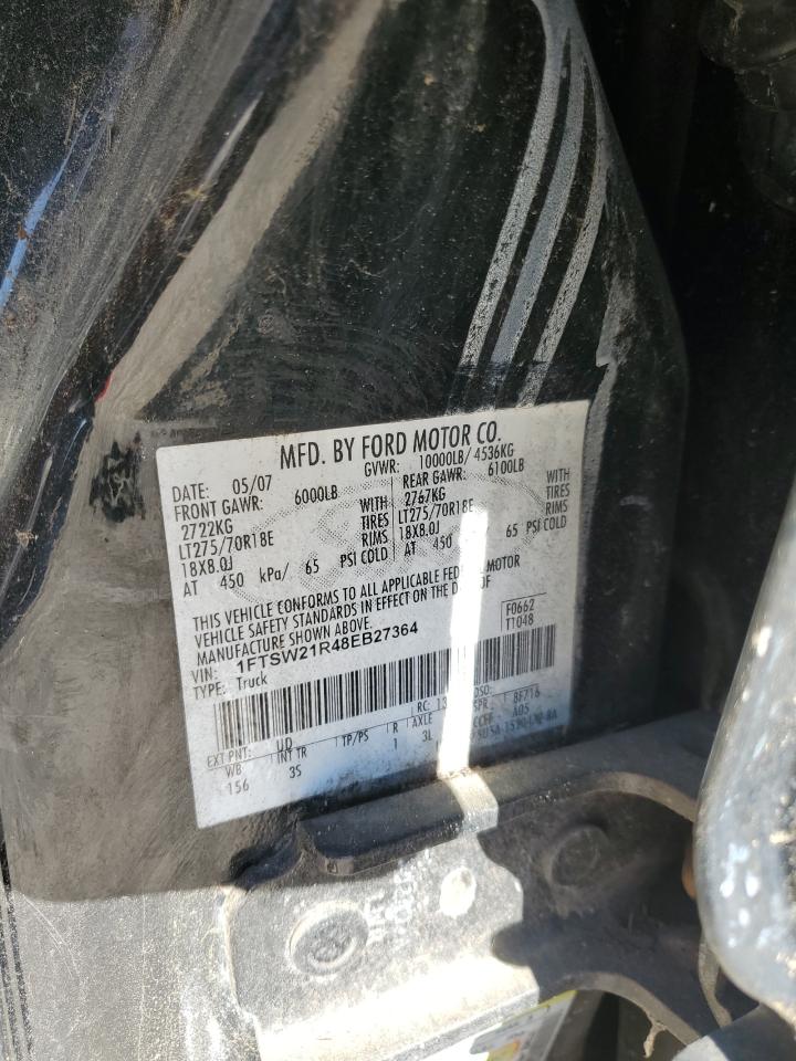 1FTSW21R48EB27364 2008 Ford F250 Super Duty