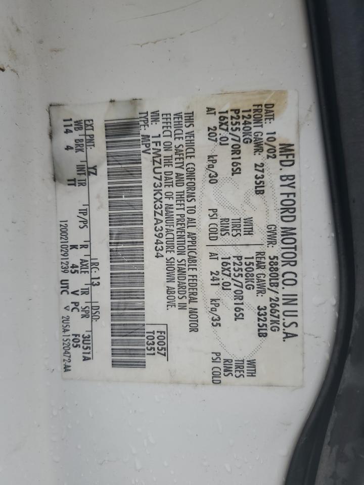 1FMZU73KX3ZA39434 2003 Ford Explorer Xlt