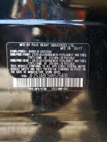 2017 SUBARU FORESTER 2 - JF2SJABC5HH575406