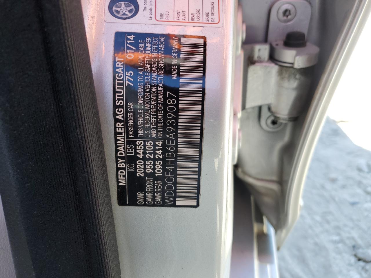 WDDGF4HB6EA939087 2014 Mercedes-Benz C 250