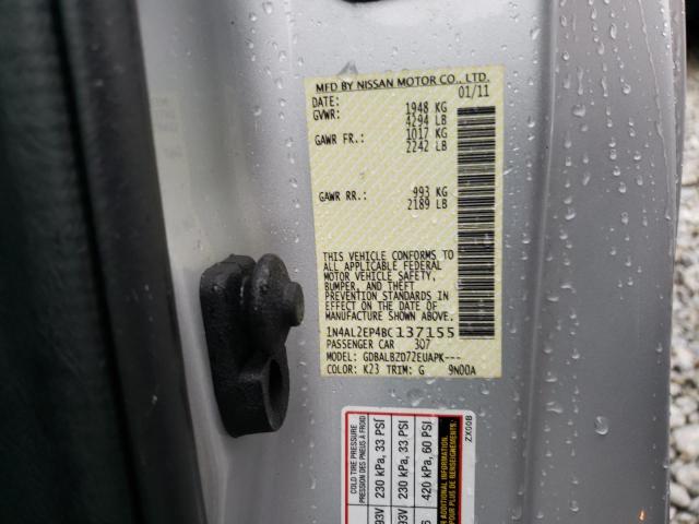 2011 Nissan Altima S VIN: 1N4AL2EP4BC137155 Lot: 45821854