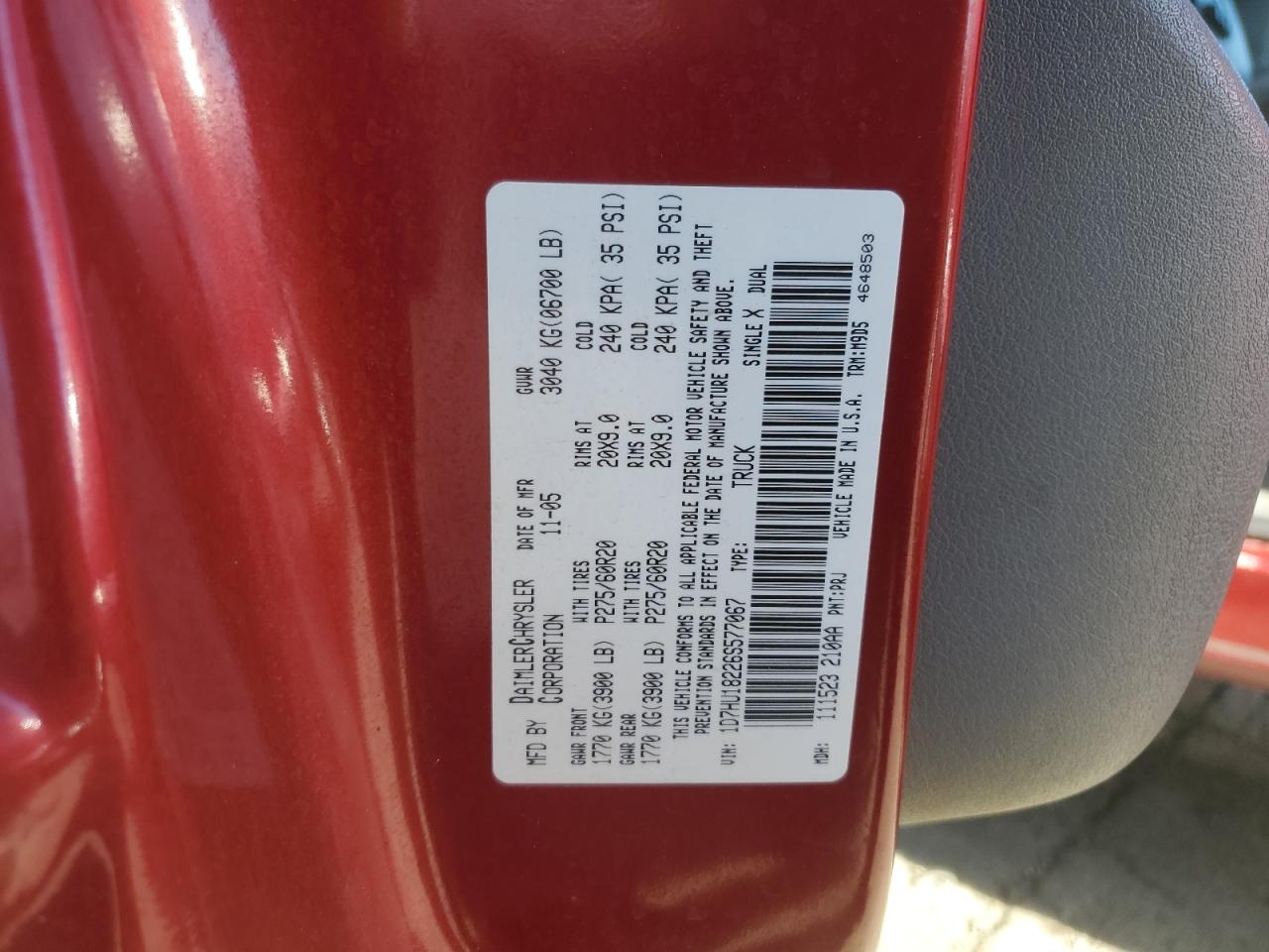 1D7HU18226S577067 2006 Dodge Ram 1500 St