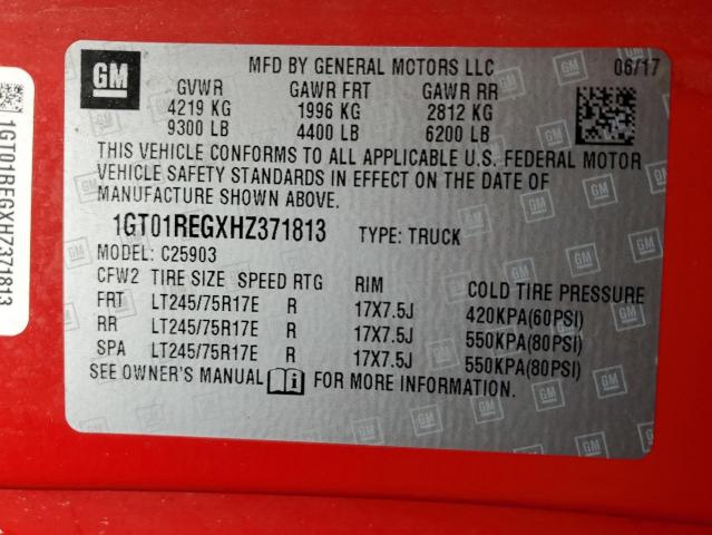 2017 GMC SIERRA C25 1GT01REGXHZ371813