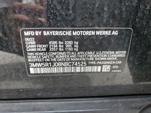 2022 BMW 330I - 3MW5R1J08N8C74525