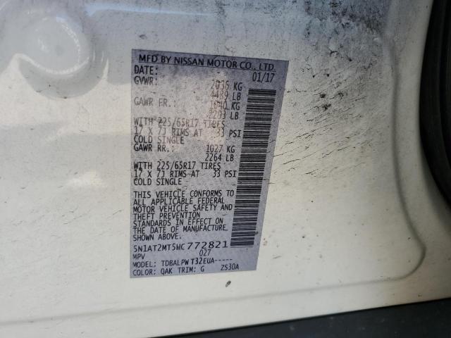 2017 NISSAN ROGUE S - 5N1AT2MT5HC772821