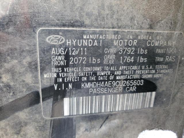 Lot #2489998677 2012 HYUNDAI ELANTRA GL salvage car
