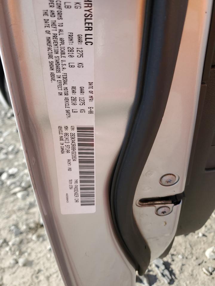 2B3KA43R08H323934 2008 Dodge Charger