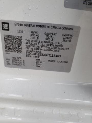 2GCUDEED0P1118403 Chevrolet All Models SILVERADO 12