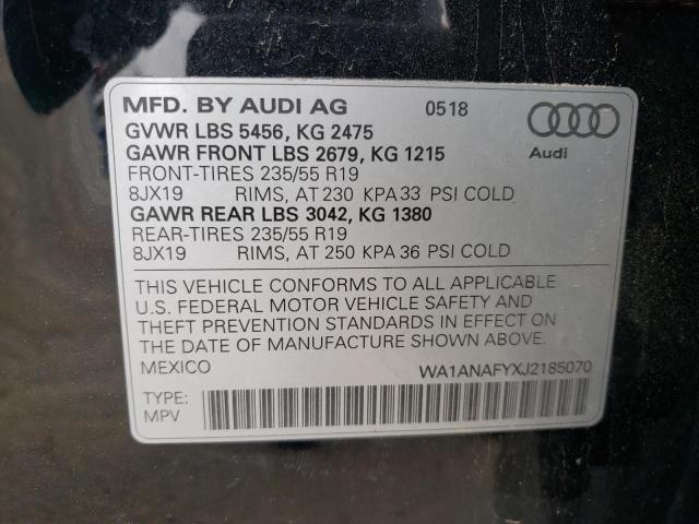 Lot #2425237852 2018 AUDI Q5 PREMIUM salvage car