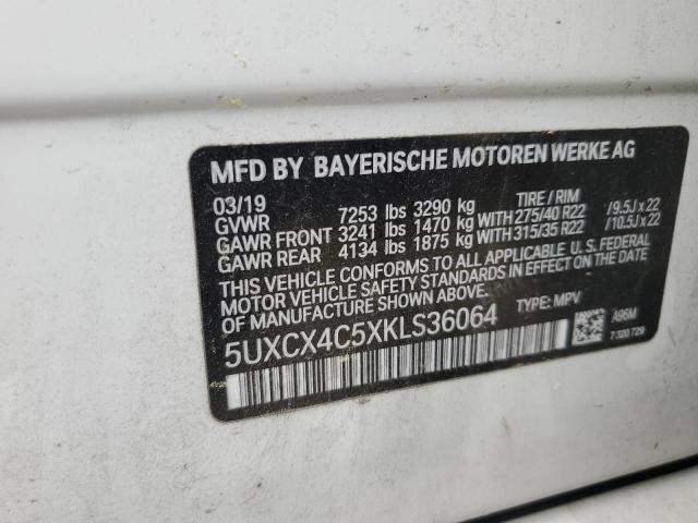 VIN 5UXCX4C5XKLS36064 2019 BMW X7, Xdrive50I no.13