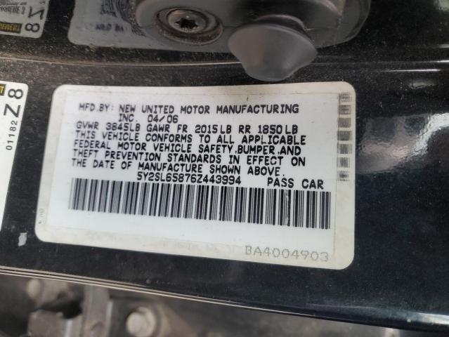 5Y2SL65876Z443994 2006 Pontiac Vibe